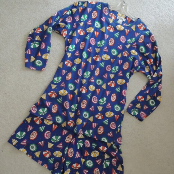 Ladies 2 Pc Shorts Skort Set Size L (Size M) Umbrella Print by Picone Sport NWOT - Picture 2 of 16